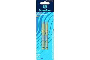 Schneider 77613 Schreibgeräte Kugelschreibermine Office 575, dokumentenecht, M, blau, 5er Blisterkarte