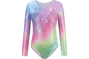 SEAUR - Dziewczęcy strój gimnastyczny, bez rękawów, strój gimnastyczny, do tańca, baletu, jogi, klasycznego trykotu, gimnastyki, dla małych dzieci w wieku 4-13 lat