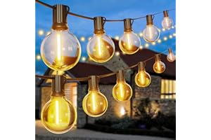 TORKASE Guirlande Lumineuse Guinguette Exterieur 54M - G40 180FT 80+2 LED Ampoules de Guirlandes Jardin Lumiere Exterieure Connectable IP54 Imperméable Guirlande Lumières Extérieur Terrasse Pergola Balcon