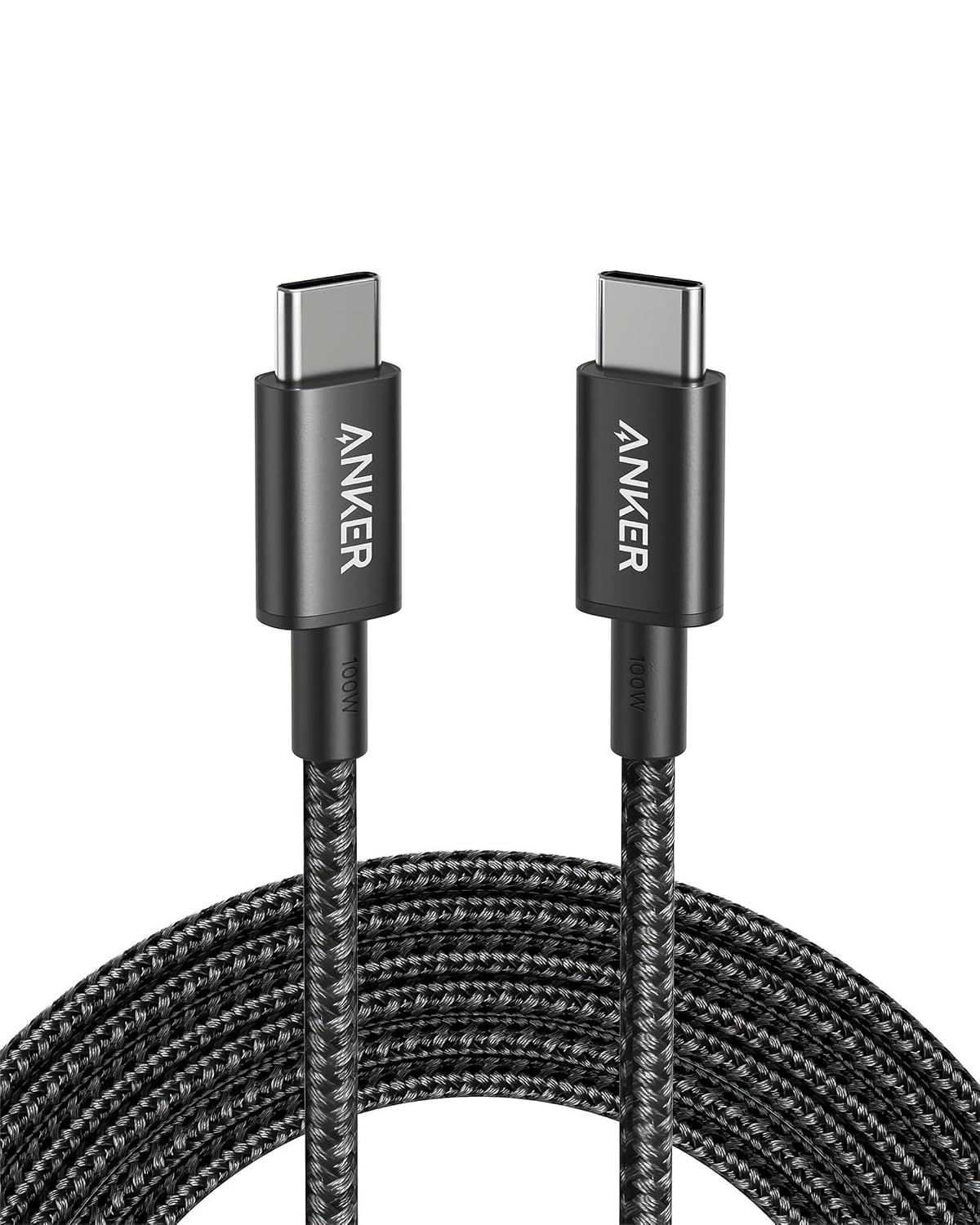 Anker USB C Kabel 3m, 100W Schnellladekabel USB C auf USB C Kabel, PD 3.0 Ladekabel USB C für iPhone 17 Pro Max/16/15 Serie, Samsung Galaxy S25/S24, MacBook Pro/Air, iPad Pro/Air, Pixel Switch LG und
