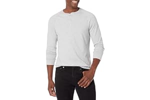 Amazon Essentials Koszulka Henley Mężczyźni Slim-fit Long-sleeve Henley Shirt (1 w zestawie)