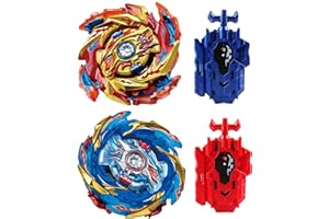Wotean Gyroscope Turbo Set, Trottola 4d Arena Metal Fusion Battle, Con Lanciatore Da Combattimento, Set Regalo Per Bambinis(174-1+174-2)