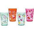 Zak Designs Peppa Pig Nesting Tumbler Set for at Home, 14.5oz Non-BPA Plastic Cups, 4-Pack (Peppa Pig and Friends), PEPS-R020