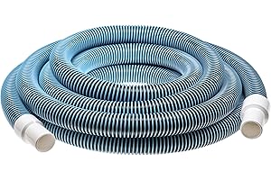 vhbw Tuyau Flexible pour Piscine raccord 32mm 7.6m pour Skimmer, aspirateur, Filtre - stabilisé UV, résistant au Chlore