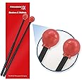 Percussion Plus PP067 Rubber Beaters for Chime Bars or Slit Drums - Hard