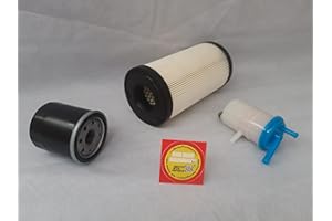 MOTOR FUN SPORTS Filter - Set kompatibel mit Iseki SXG 216 mit Motor E269 Ölfilter, Luftfilter, Kraftstofffilter