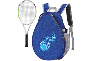 tongfeng Sac de Tennis pour Enfants - Sac à Dos Pickleball Paddle - Sac à Dos imperméable en Tissu Oxford - Sac à Dos Raquette de Badminton - Sac de Sport pour Enfants