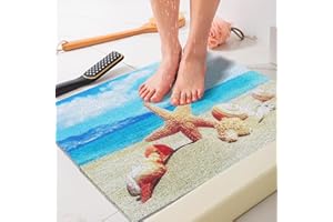 LY4U Duschmatte rutschfest Badematten für Das Außenbad, Kinder-Badematte rutschfest, Luffa-Badematten für Rutschige Oberflächen und Nassbereiche