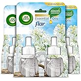 Air Wick Eléctrico - Recambios de Ambientador Automático Eléctrico, Esencia Para Casa Con Aroma a Flor Ropa Limpia, Morado, 1