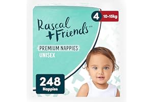 Rascal + Friends Premium Nappies | Size 4 | 248 Nappies | 10-15kg