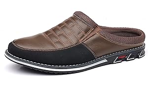 COSIDRAM Herren Schuhe Business Slipper Mode Bequemen Slip on Hausschuhe Sommer Leicht Atmungsaktiv Freizeit Schuhe EU 40-EU 47