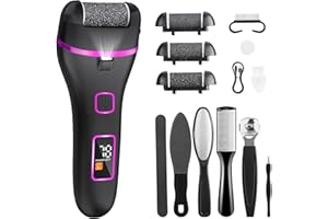 Wolady Lima Electrica Pies Durezas,Lima Pies Electrica con 3 Rodillos y 2 Velocidades,Silenciar, para Eliminar Durezas y Callos Lima Pies (negro)