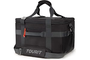 TOURIT Borsa Termica da 40 Lattine Portatile Morbida Grande da 32 Litri per Picnic, Spiaggia, Lavoro, Campeggio, Viaggio