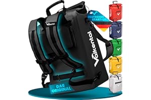 ‎VALKENTAL Valkental® 3in1 Fahrradtasche [Bis 25L] - Das Original - Geeignet als Gepäckträgertasche, Rucksack und Umhängetasche - 100% Wasserdicht & Reflektierend - Sichere Befestigung [Abschließbar] Laptopfach