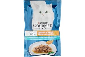 PURINA TIDY CATS PURINA Gourmet Lot de 26 sachets de Nourriture Humide pour Chat avec Thon 26 x 85 g