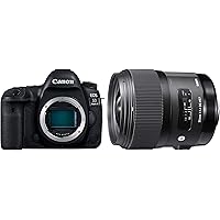 Canon EOS 5D Mark IV 30.4MP Digital SLR Camera Body Only (Black) with Sigma 35mm F/1.4 DG HSM Art Lens