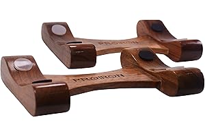 PROIRON bacs de Bois de Noyer Haltère pour 20 kg réglable Lot d'haltères