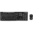 Logitech MK270 Wireless Keyboard and Mouse Combo for Windows, 2.4 GHz Wireless, Compact Wireless Mouse, 8 Multimedia & Shortc