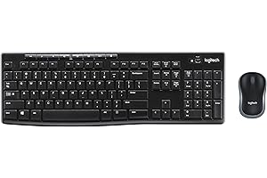 ‎LOGITECH Logitech MK270 Combo Tastatur und kabellose Maus kabellosem Nano-Empfänger (QWERTZ- Deutsches Tastaturlayout) schwarz