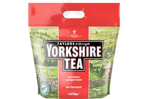 Yorkshire Tea - Engelskt svart te, uppfriskande och starkt - Ansvarsfullt ursprung - 600 påsar