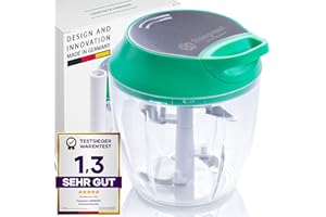 freegreen® GERMANY Gemüseschneider 940 ml Multi-Zerkleinerer I Zwiebelschneider I Universalzerkleinerer I Multischneider I Ideal für Obst & Gemüse I Zwiebel I Knoblauch I Tomaten I Nüsse