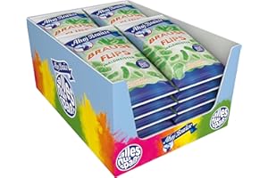 ‎FRIGEO AHOJ-BRAUSE Frigeo Ahoj-Brause Flips Waldmeister – Puffreis-Snack mit Brause-Kick, vegan, knusprig und süß-sauer – Vorratspack, 18er Pack (18 x 60 g)