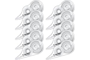 Kasimir Rubans Correcteurs souris correcteur blanc 5mm x 13m avec capuchon Boîte de 10 Easy Refill Roller correcteur Mini fantaisie mignon Roller de colle Valeur Pack Modèle