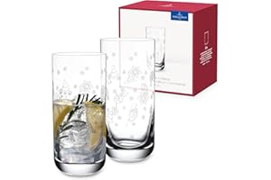 Villeroy & Boch – Ensemble De Verres Long Drink Toy's Delight Avec 2 Verres À Boire En Cristal, Verre, Transparents, Résistants Au Lave-Vaisselle, Contenance De 330 Ml