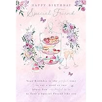 Regal Publishing Traditional Birthday Card Friend - 9 X 6 Inches