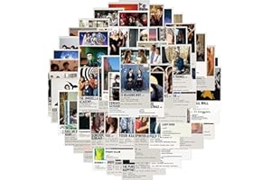 Tacomexi Famous Movies Stickers Wall Collage Kit 50 Pcs Movies Room Decor 4.5x6 cm Mini Small Poster Pictures Collage Manga Kit