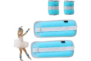 LEXICANMHS Mankiety obciążające 2 szt., Zestaw regulowanych obciążników na kostki, Mankiety obciążające stopę/nadgarstek, Odpowiednie dla początkujących i dzieci Ćwiczenia taneczne,Niebieski