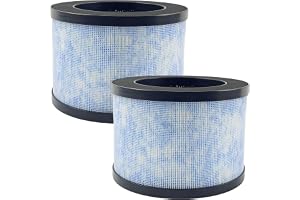 2 st. H13 HEPA-filter ersättningsfilter för AROEVE MK01 MK06 Pomoron CONOPU DH-JH01 DH-JH06, ToLife TZ-K1 och Kloudi DH-JH01