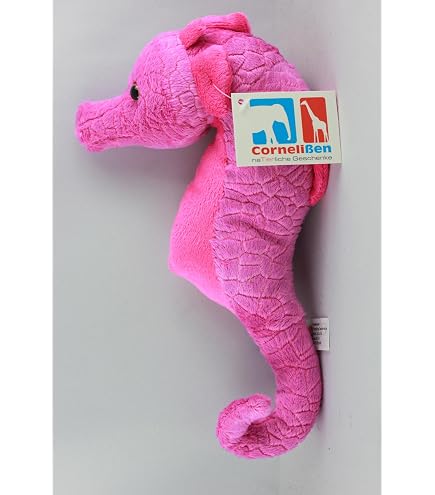 Wild Republic Foilkins Blue Seahorse Plush Toy - 12 Inches, Eco-Friendly Filling, Gift For Kids