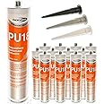 12 x White Bond-It PU18 - High Strength Polyurethane Adhesive & Sealant EU3 Cartridge