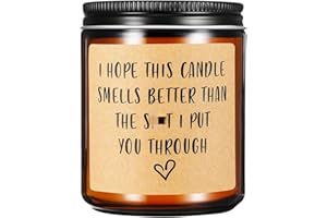 WOMPOLLE Christmas Gifts for Mum from Daughter,Son-Best Mummy Gift,Best Present for Mummy,Women Funny Mothers Day Birthday Gifts for Mum,Scented Candles Valentine Gift(English pear&Freesia)