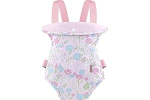 GAGAKU Baby Doll Carrier for Kids, Reborn Dolls Carrier Accessoreis with Adjustable Straps, Toy Soft Carriers for Toddlers & Girls - Colorful flowers
