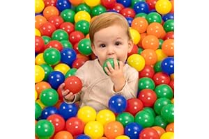 Kiddi Bee Bälle-Set 6cm für Bällebad - Bunte, Sicherheitsgeprüfte Plastikbälle - Perfekt für Baby- & Kinderbällebad - BPA-Frei (Bunt, 200)