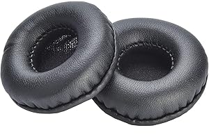 Yizhet 1 Paio Cuscinetti Cuffie 55mm Padiglioni Cuffie Universale Cuscinetti Auricolari di Ricambio Cuscino per Cuffie 55mm Cuscini in Pelle Proteica e Spugna