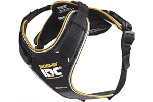 JULIUS K-9 Julius-K9, Harnais IDC Longwalk, Noir-Gris, Taille: M