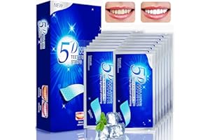 SHARPCOST Zahnaufhellung, White Stripes, Bright White Teeth Whitening Strips, bleaching zähne 28 Streifen, Zahnbleaching Stripes für Zahnbleaching Stripes für Weiße Zähne, gelbe Zähne und Minzgeschmack