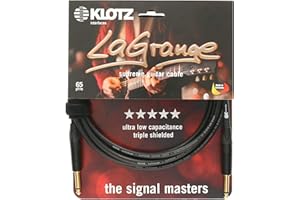 KLOTZ LaGrange Supreme Guitar Cable, with Very Low Capacity, Triple Shielded (1.5, Straight-Straight, Gold Contact)