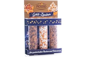 PICKERD Zuckerdekor / Streudekor GOLD - ZAUBER (3 Varianten / 70 g) BACK - DEKORATION