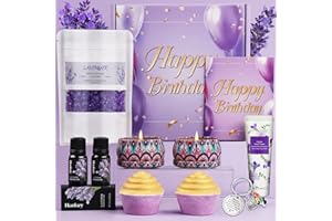 TOPPTIK Birthday Pamper Gifts for Women, Chamomile Happy Birthday Hampers Gifts Self Care Package for Her, Female Spa Bath Set Ladies Birthday Presents Gifts Box Ideas for Best Friends Mum Sister Auntie Wife
