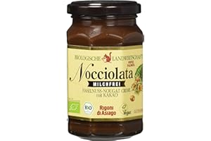 Rigoni di Asiago Nocciolata, milchfrei - Hasel-Nougat-Creme BIO, Cremiger Brotaufstrich, Nuss, 270 g