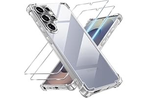 Tentoki 3 in 1 für panzerglas und hülle Samsung Galaxy S25Ultra,[Nie Vergilbung] schutzfolie Samsung Galaxy S25Ultra TPU handyhülle Schlanke Stoßfeste Anti Kratzt Transparent Case