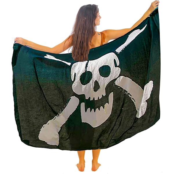 Sarong Paréo Grand - Viscose - Serviette De Plage - Fabriqué Main - Commerce Équitable