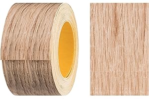 haggiy Melamine edge band self-adhesive 40mm x 5m I Secure hold without ironing thanks to acrylic adhesive I Edge banding, veneer for shelves/wood panels (Sonoma oak)