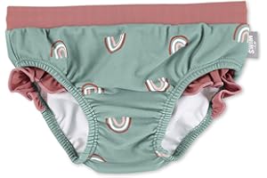 Sterntaler Badehose mit Regenbogen Print - UV-Schutz 50+ Baby Schwimmhose mit Windeleinsatz bis Größe86/92 - Mädchen Badehose mit praktischer Kordel zur Weitenregulierung
