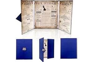 CODKU Back in 1994 Poster UK 30th Birthday Gifts for Women Men,Happy 30th Birthday Decoration Supplies Card Gift for Her 30 Years Old Birthday Wedding Poster,Home Decor Poster,8x10 Inch,Folded