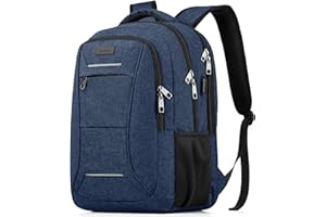 BIKROD Plecak męski, plecak szkolny, dla chłopców, torba na laptopa 15,6", dla nastolatków, z przyłączem ładowania USB,